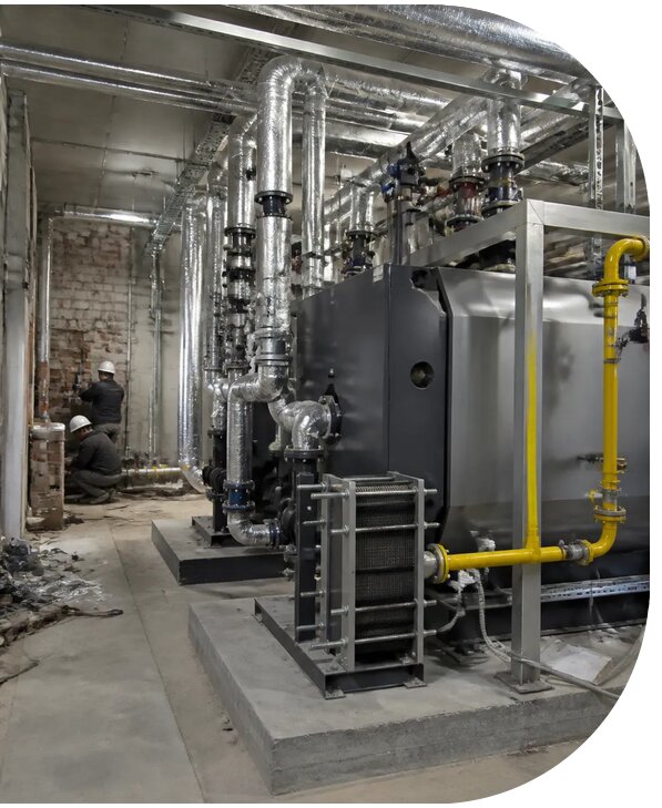 Реконструкция котельной с модернизацией оборудования в Климовске